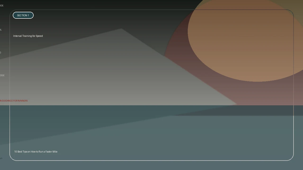 Interval Training for Speed supporting running article image