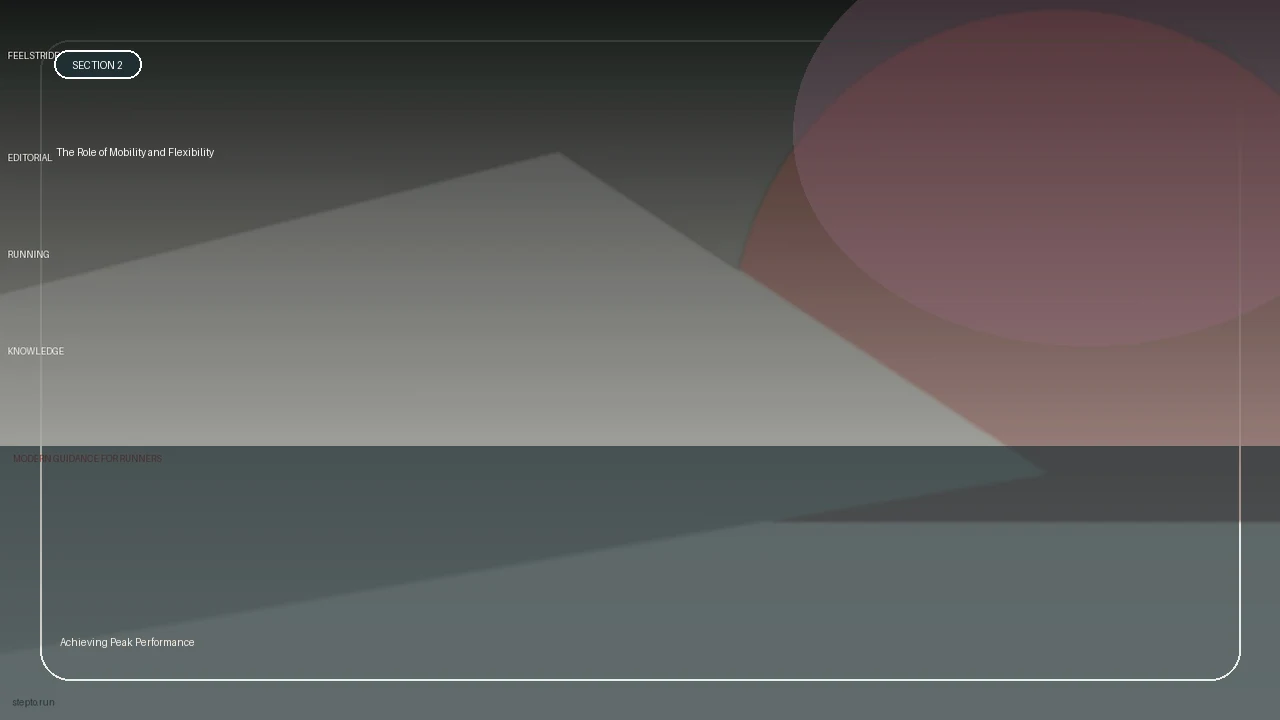 The Role of Mobility and Flexibility supporting running article image