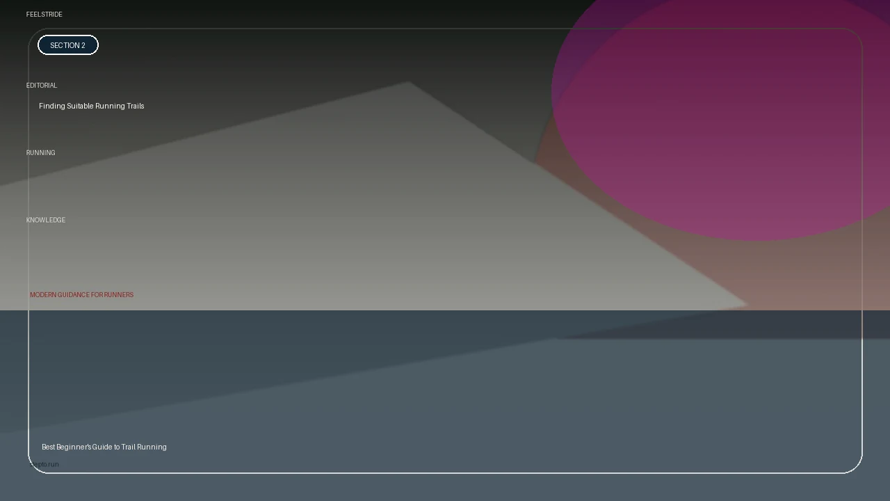 Finding Suitable Running Trails supporting running article image