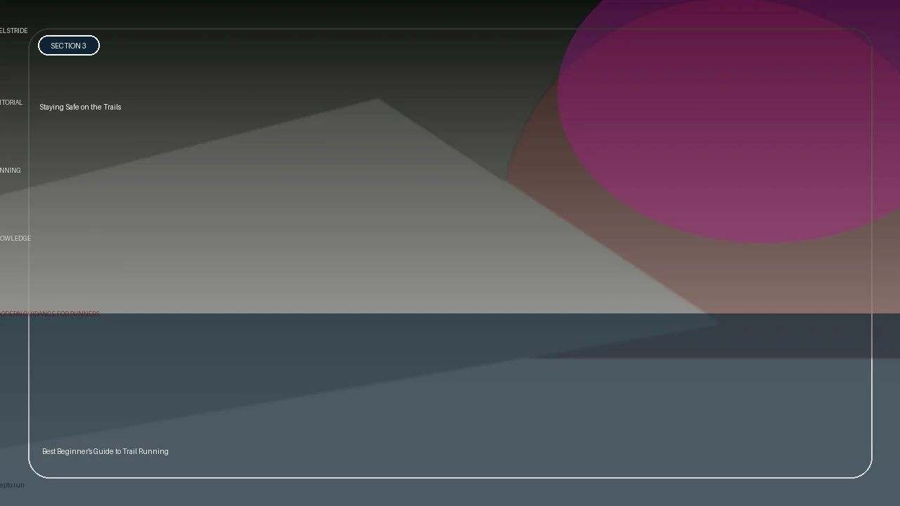 Staying Safe on the Trails supporting running article image