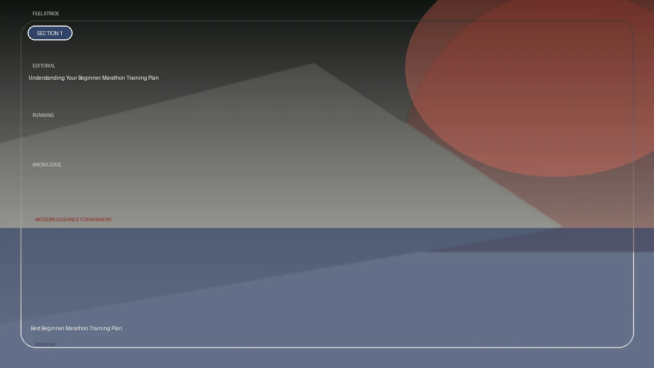 Understanding Your Beginner Marathon Training Plan supporting running article image