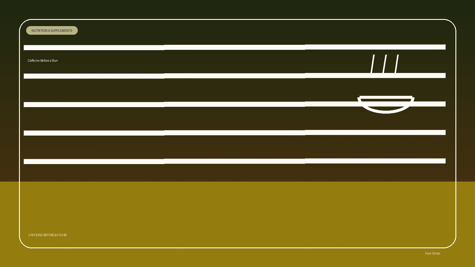 Caffeine Before a Run featured image for running nutrition guidance