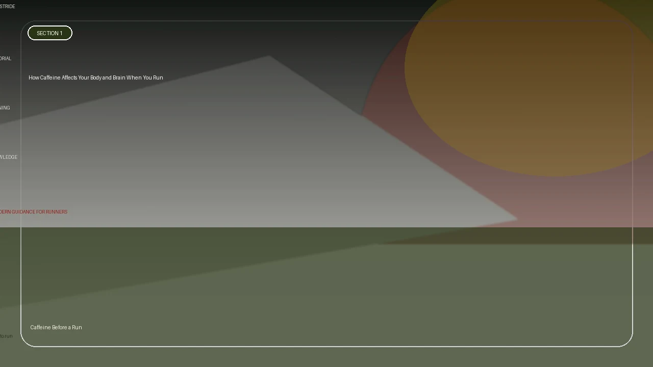 How Caffeine Affects Your Body and Brain When You Run supporting running article image