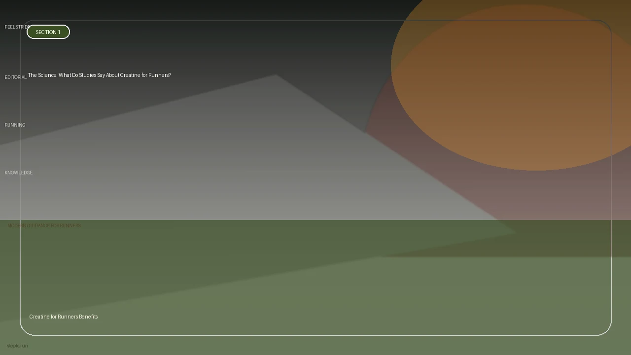 The Science: What Do Studies Say About Creatine for Runners? supporting running article image