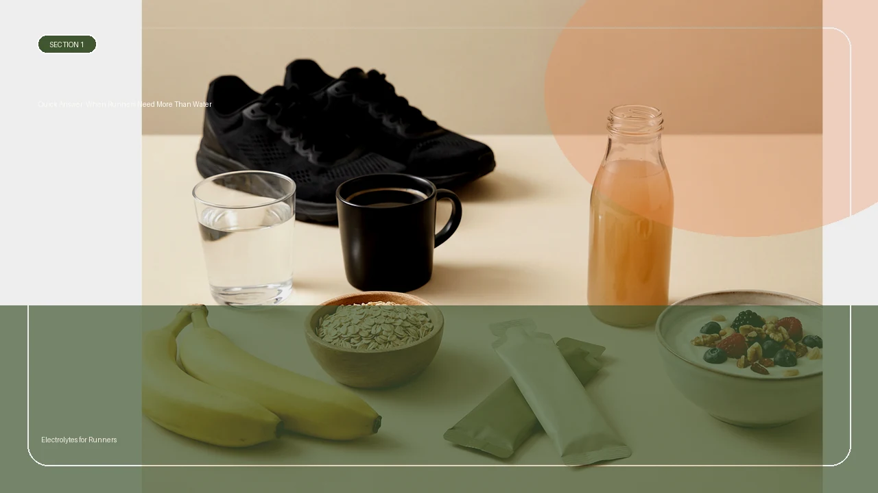 Quick Answer: When Runners Need More Than Water supporting running article image