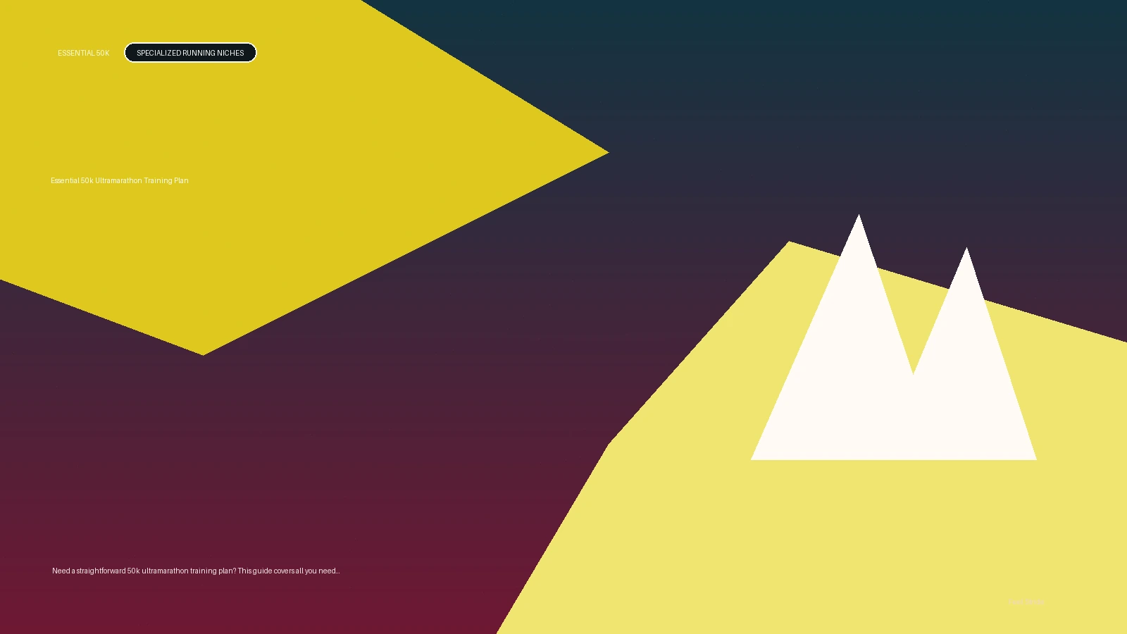 Essential 50k Ultramarathon Training Plan featured image for race preparation guidance