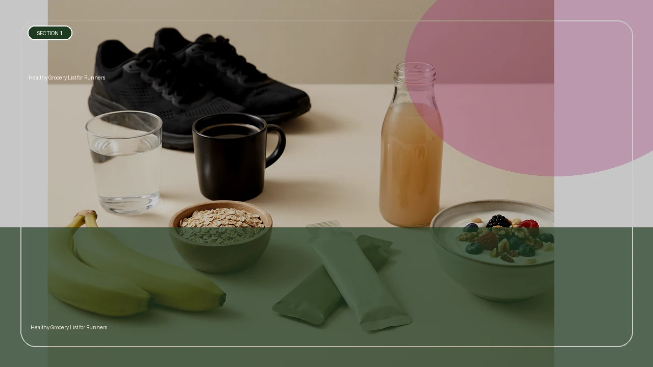 Healthy Grocery List for Runners supporting running article image