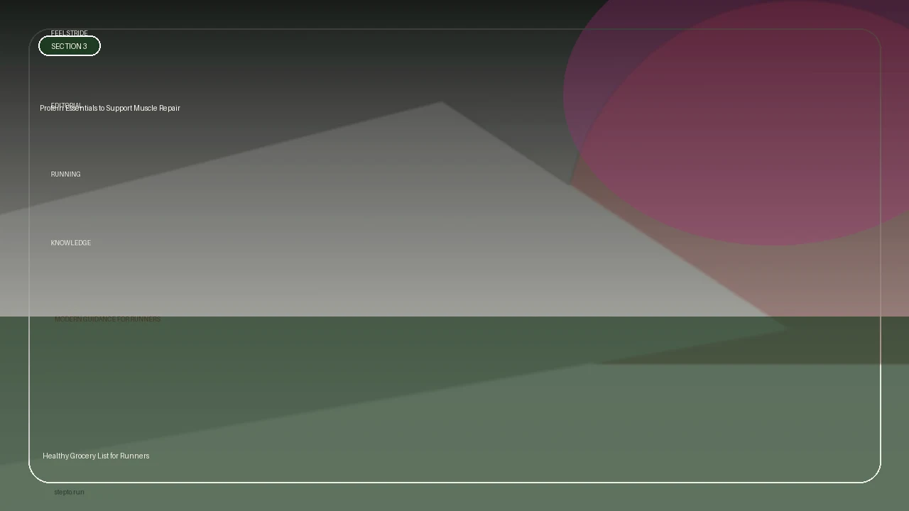 Protein Essentials to Support Muscle Repair supporting running article image