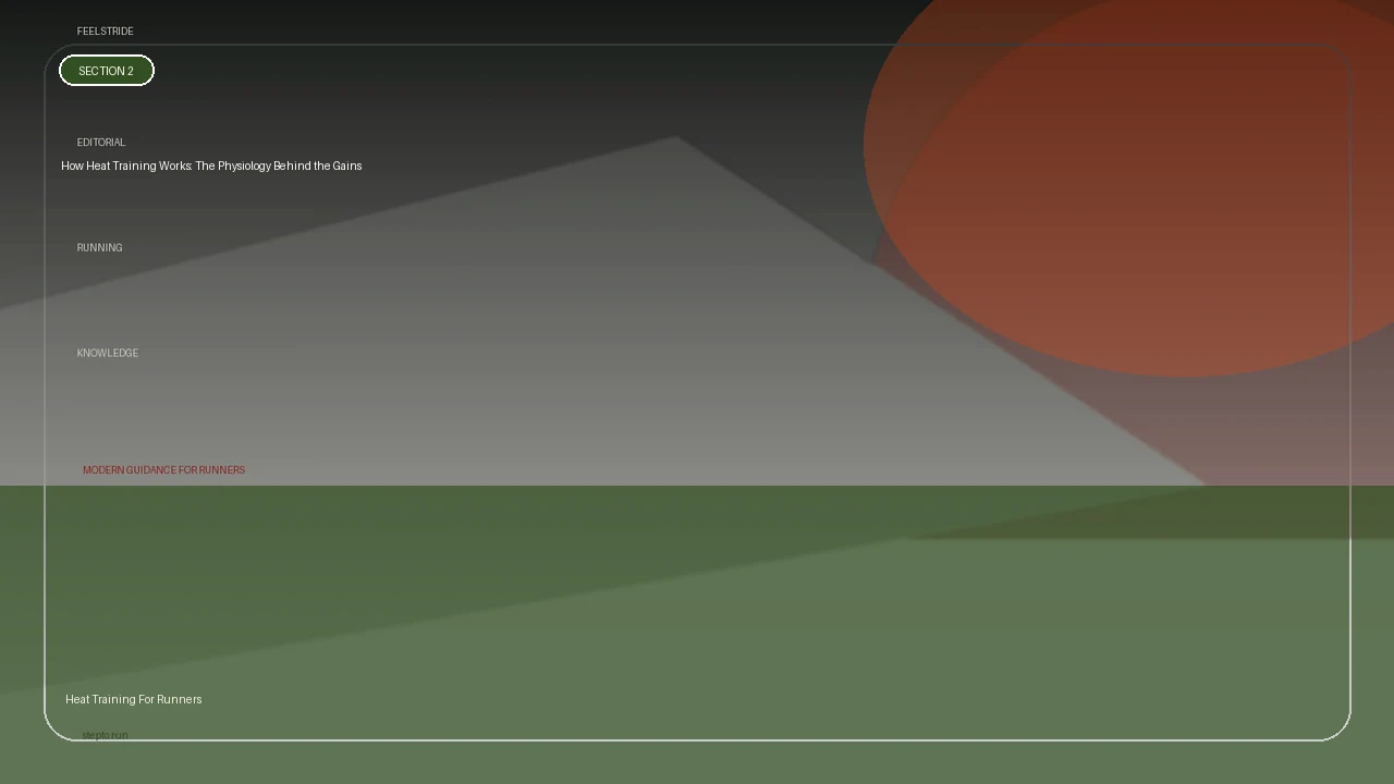 How Heat Training Works: The Physiology Behind the Gains supporting running article image