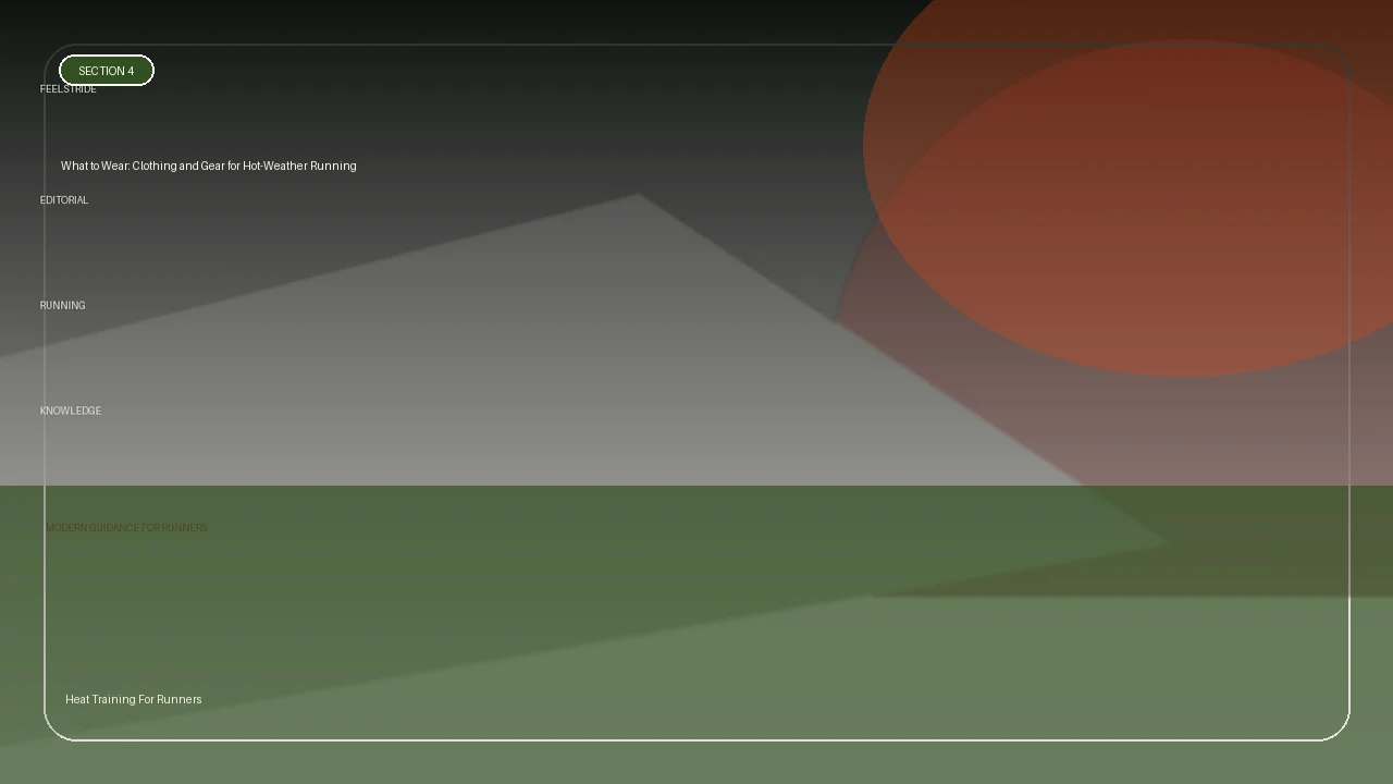 What to Wear: Clothing and Gear for Hot-Weather Running supporting running article image