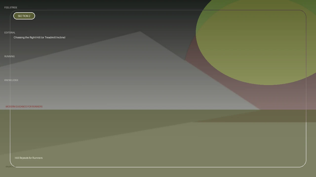 Choosing the Right Hill (or Treadmill Incline) supporting running article image