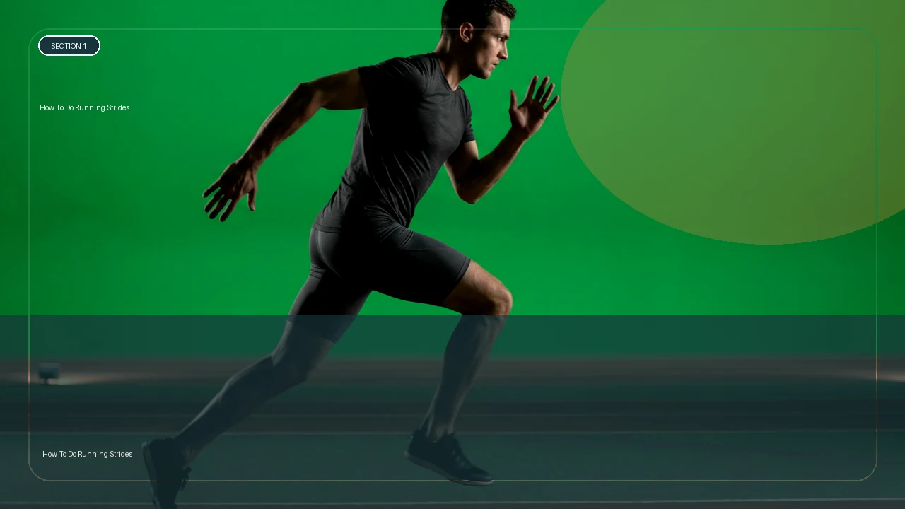 How To Do Running Strides supporting running article image