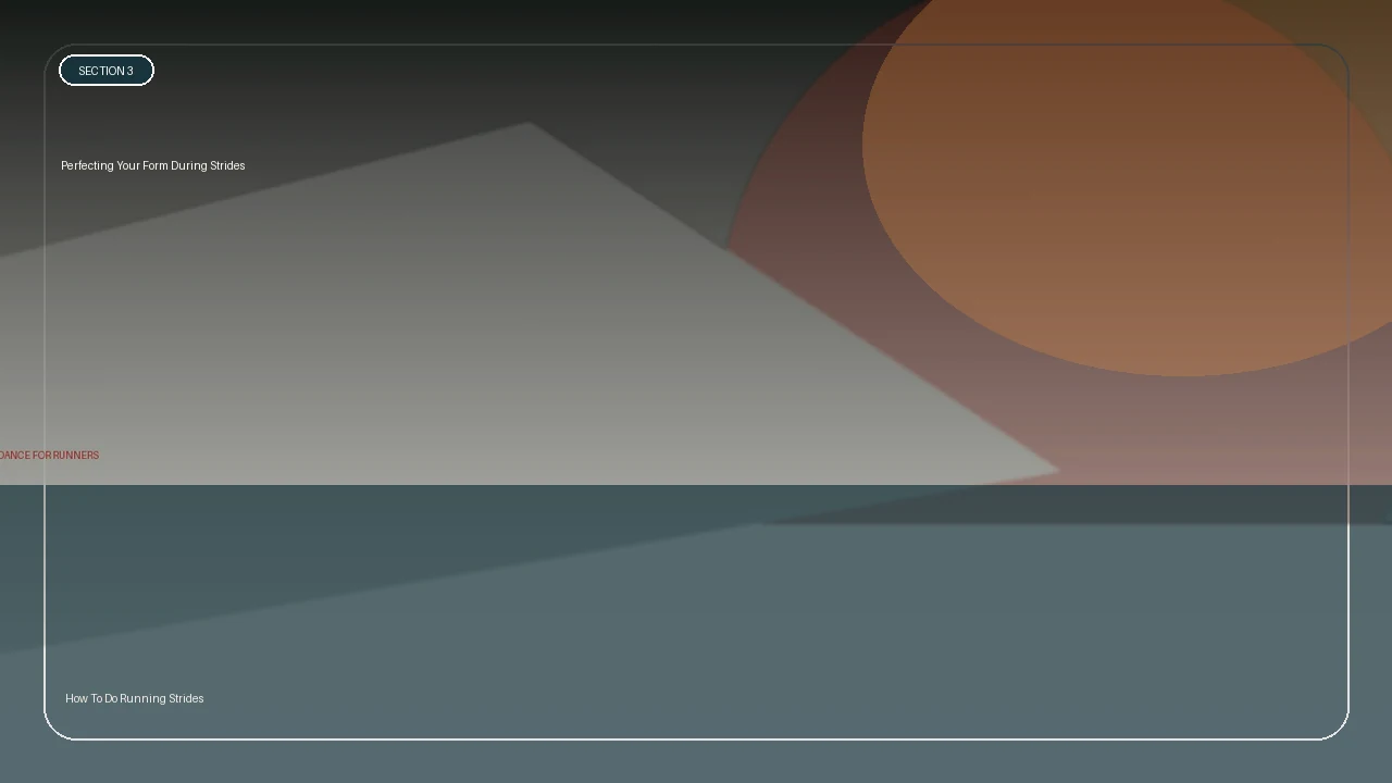 Perfecting Your Form During Strides supporting running article image