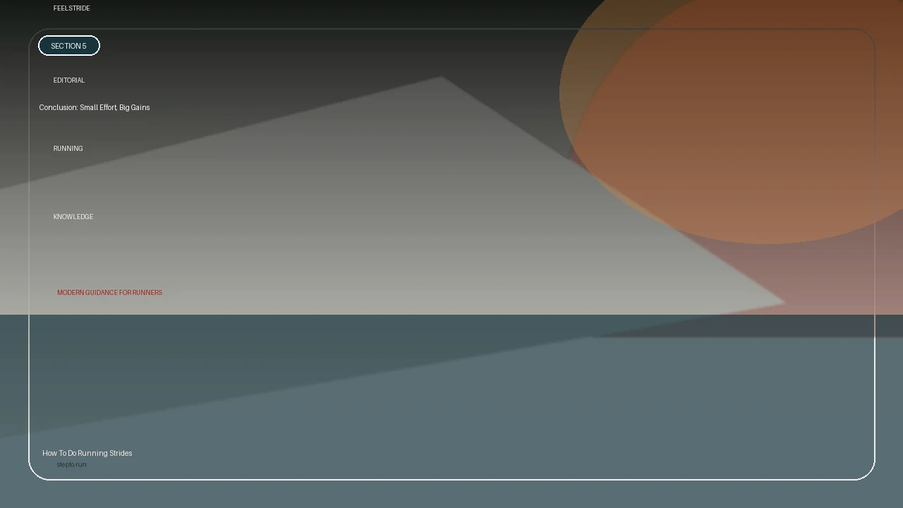 Conclusion: Small Effort, Big Gains supporting running article image