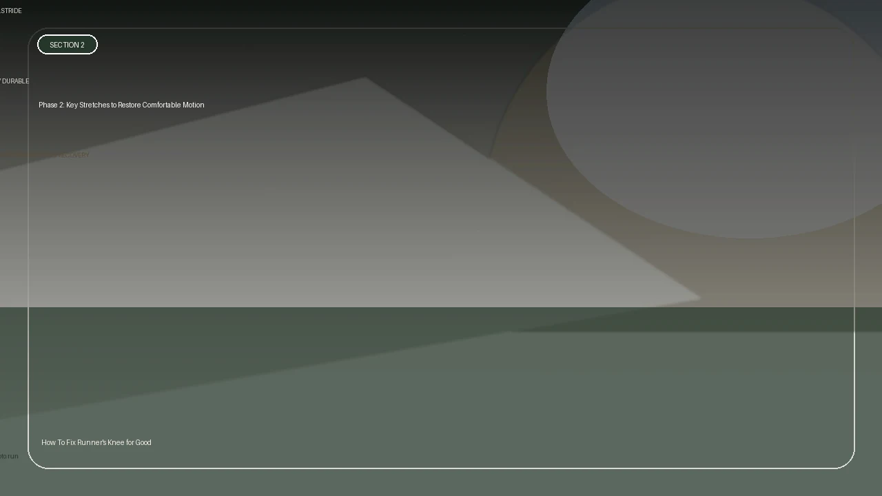 Phase 2: Key Stretches to Restore Comfortable Motion supporting running article image