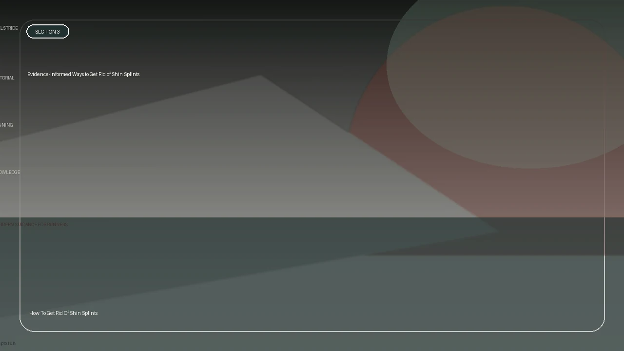 Evidence-Informed Ways to Get Rid of Shin Splints supporting running article image