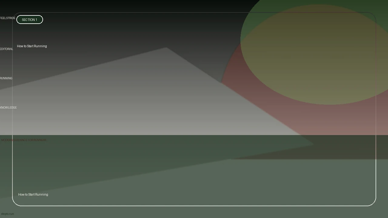 How to Start Running supporting running article image