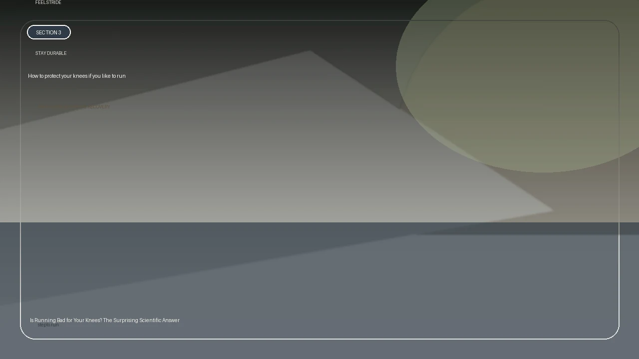 How to protect your knees if you like to run supporting running article image