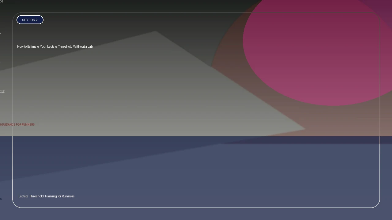 How to Estimate Your Lactate Threshold Without a Lab supporting running article image