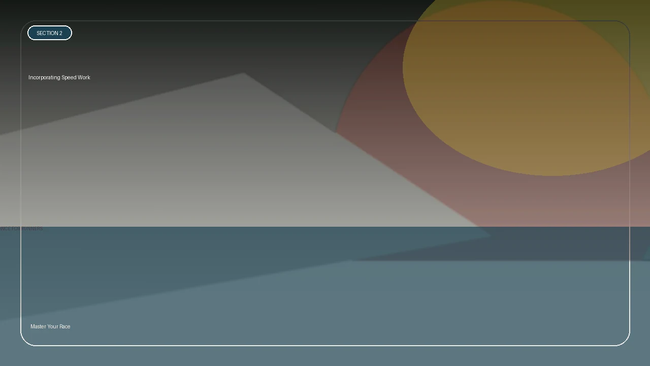 Incorporating Speed Work supporting running article image