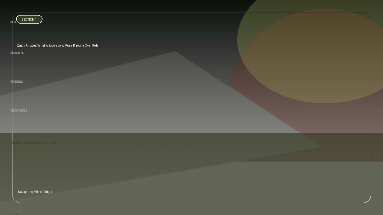 Quick Answer: What to Eat on Long Runs If You’re Over Gels supporting running article image