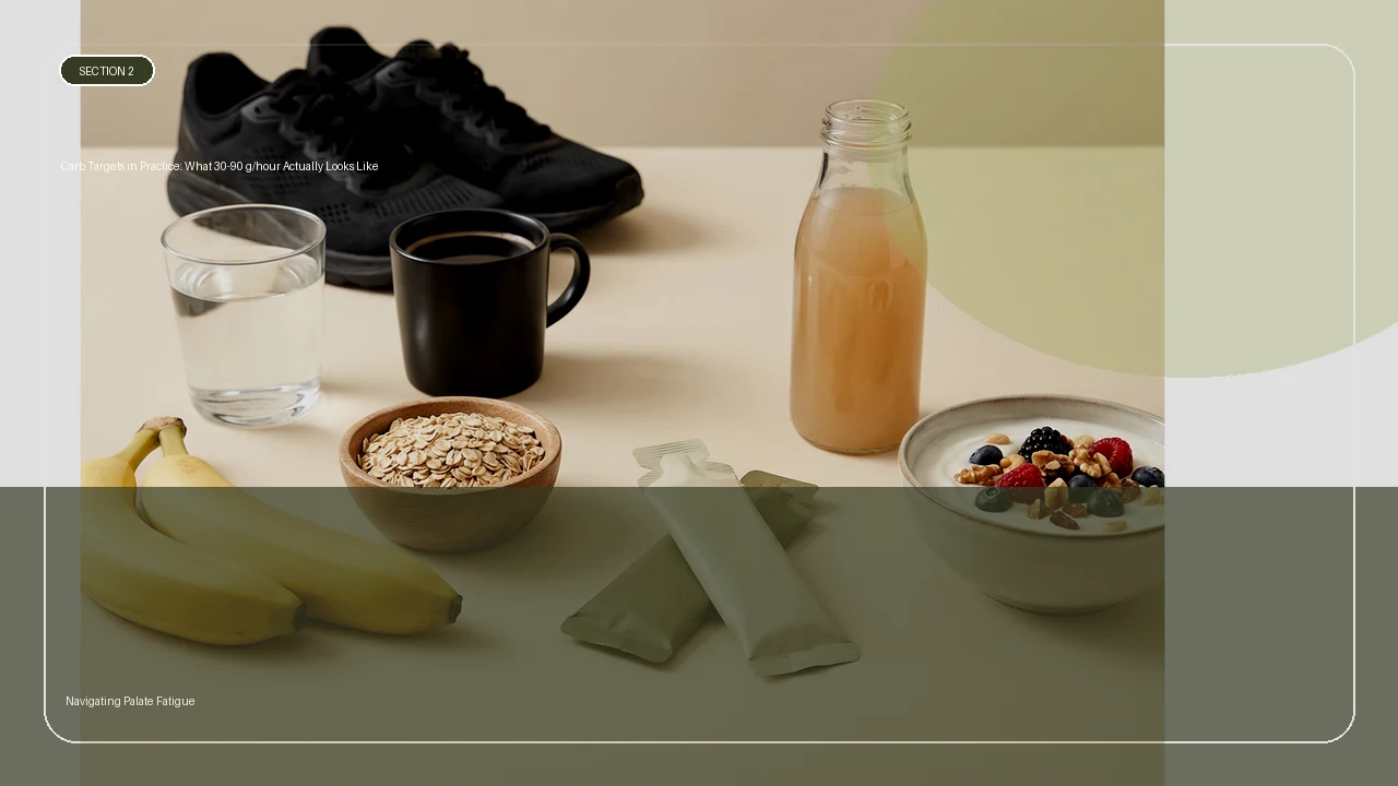 Carb Targets in Practice: What 30-90 g/hour Actually Looks Like supporting running article image