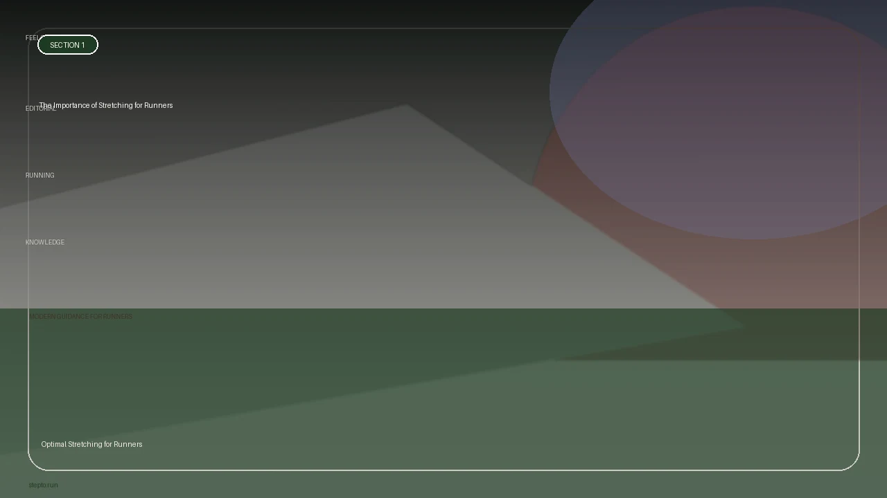 The Importance of Stretching for Runners supporting running article image