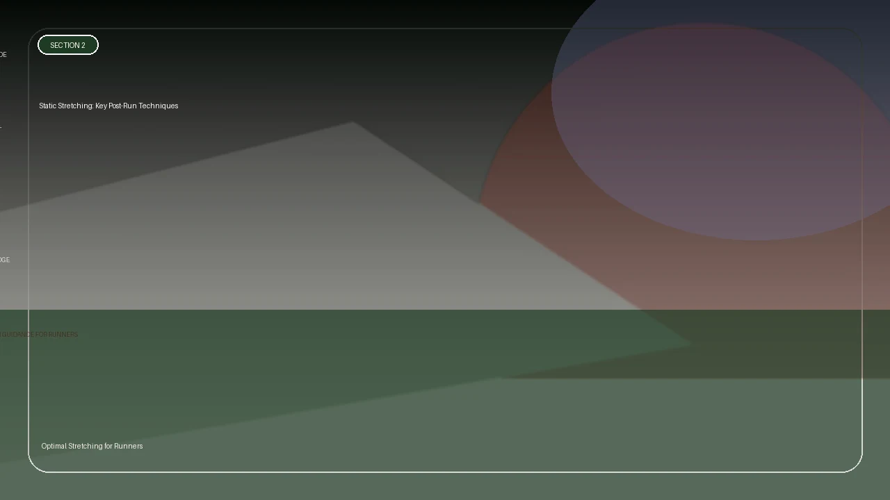 Static Stretching: Key Post-Run Techniques supporting running article image