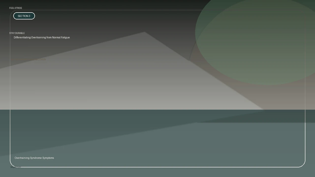 Differentiating Overtraining from Normal Fatigue supporting running article image