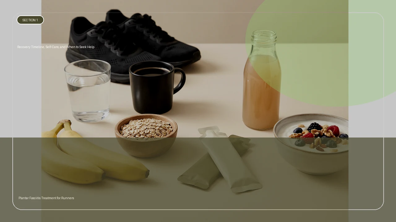 Recovery Timeline, Self-Care, and When to Seek Help supporting running article image