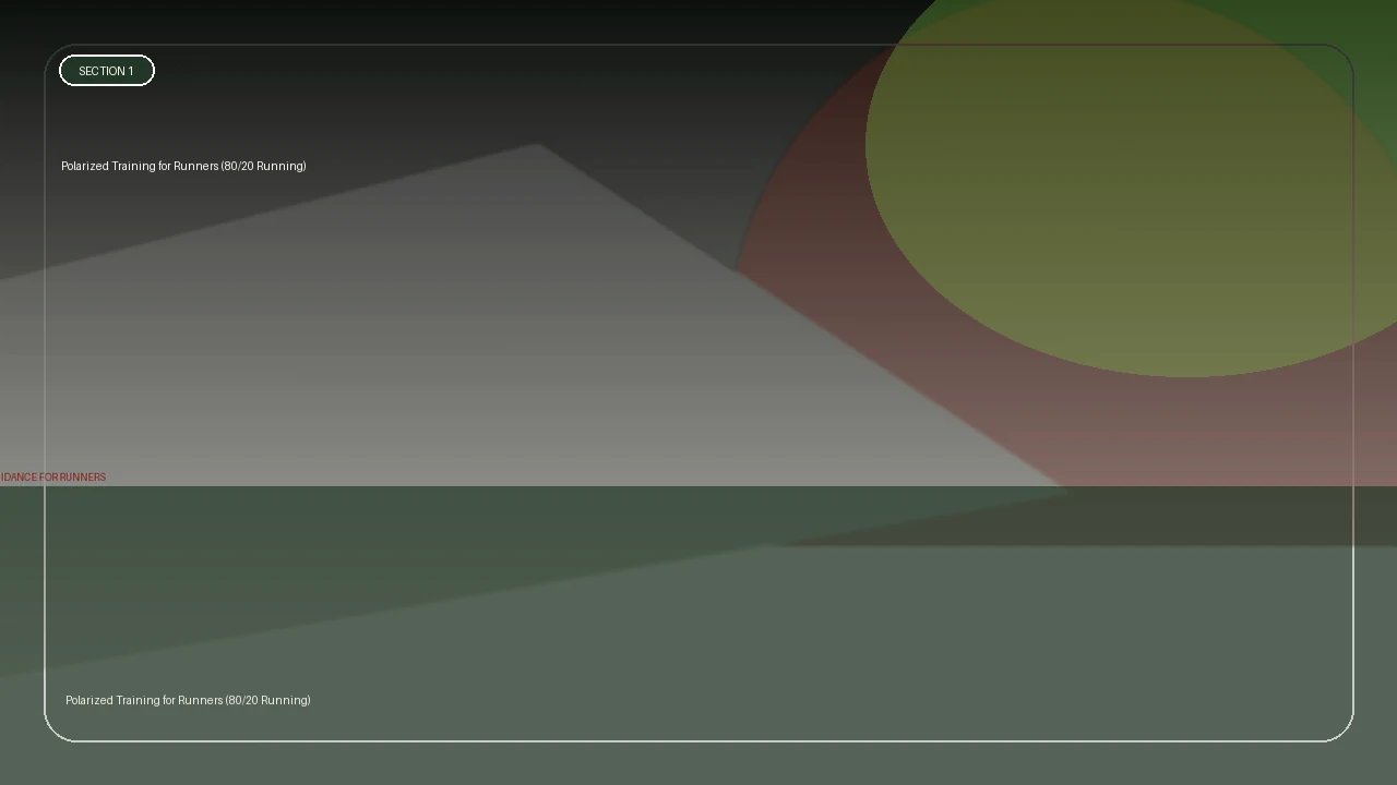 Polarized Training for Runners (80/20 Running) supporting running article image