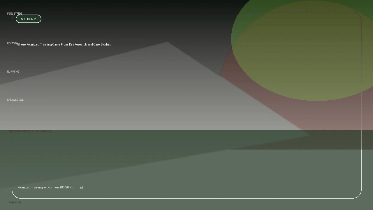 Where Polarized Training Came From: Key Research and Case Studies supporting running article image
