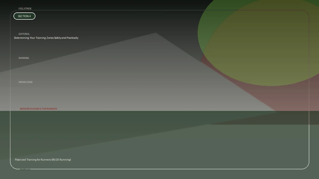 Determining Your Training Zones Safely and Practically supporting running article image