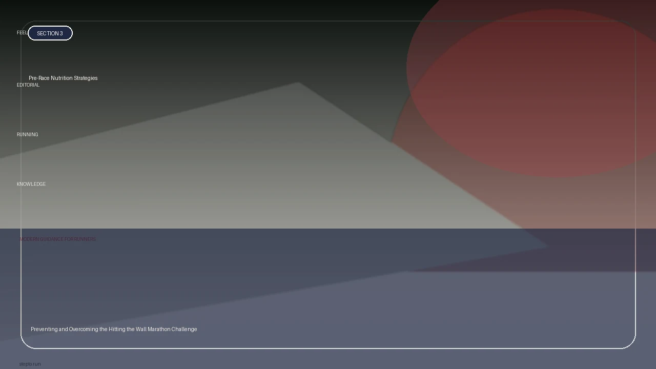 Pre-Race Nutrition Strategies supporting running article image