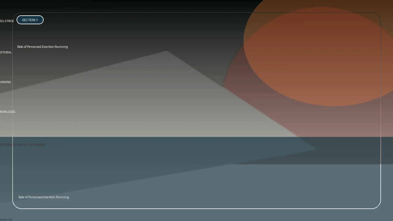 Rate of Perceived Exertion Running supporting running article image