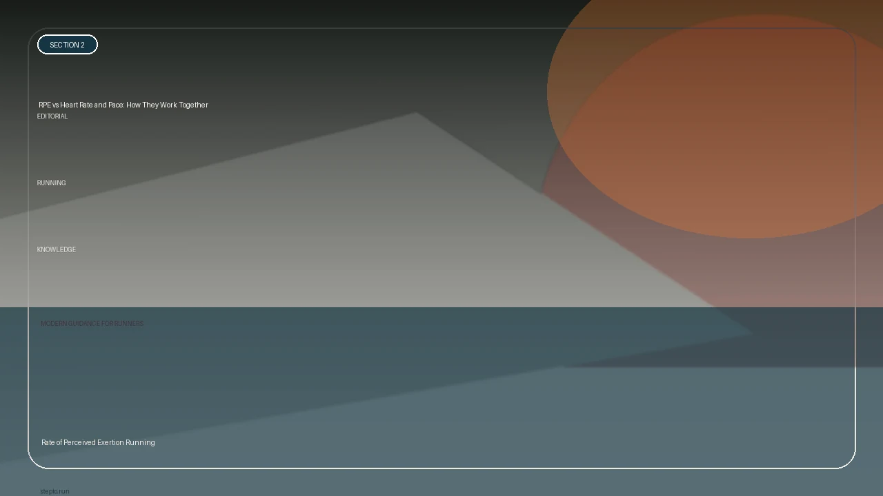 RPE vs Heart Rate and Pace: How They Work Together supporting running article image