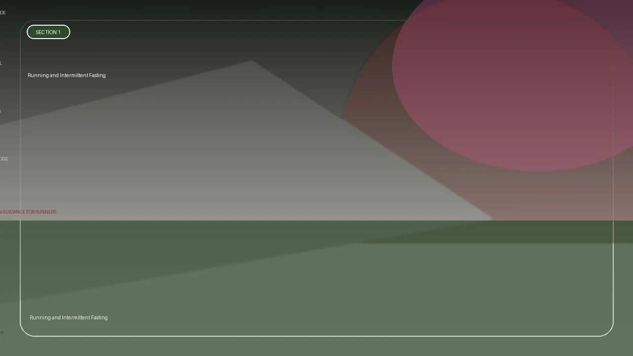 Running and Intermittent Fasting supporting running article image