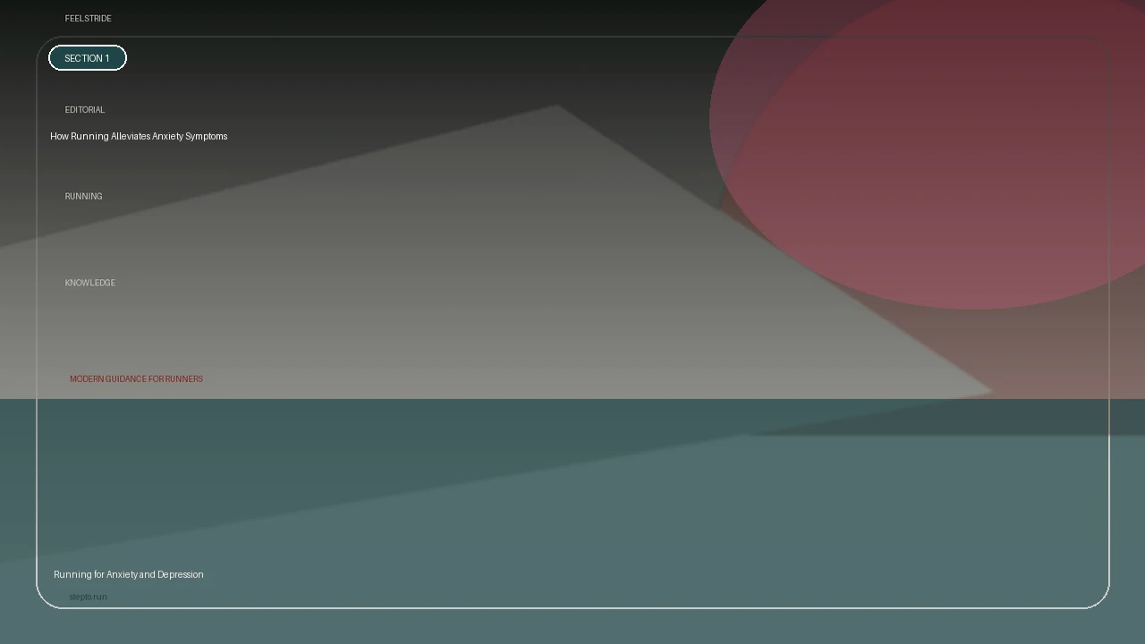 How Running Alleviates Anxiety Symptoms supporting running article image