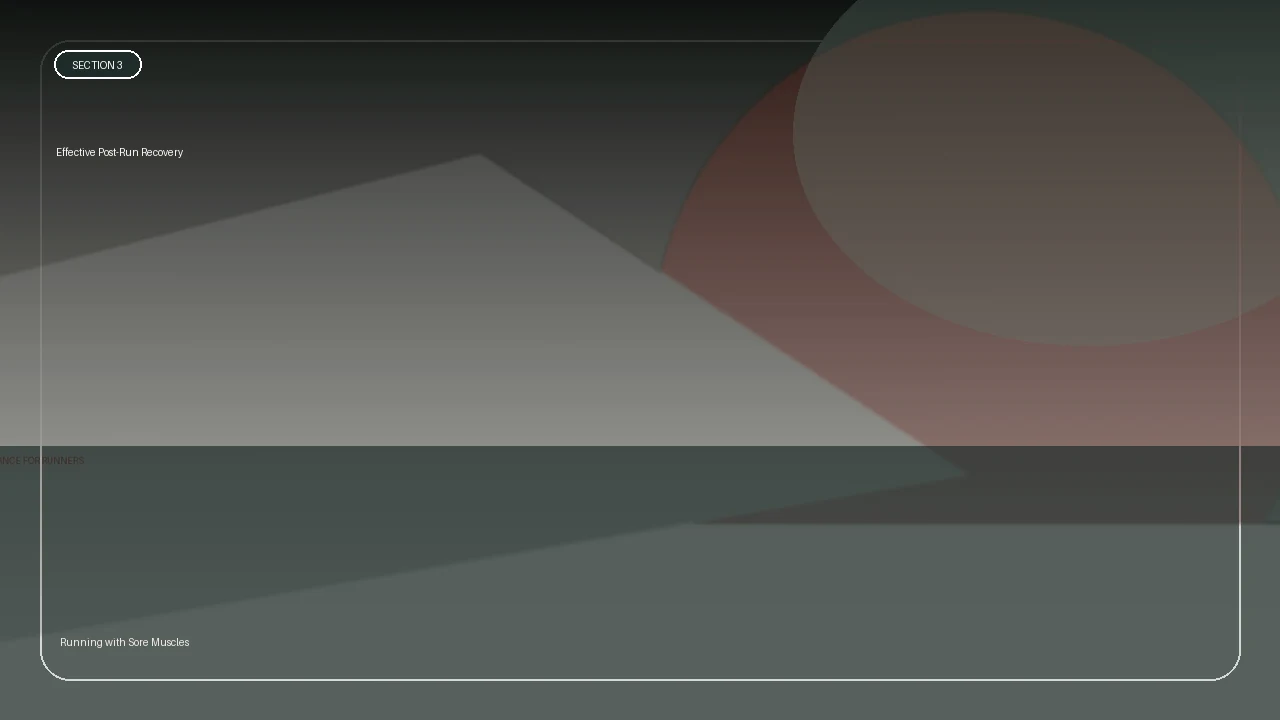 Effective Post-Run Recovery supporting running article image