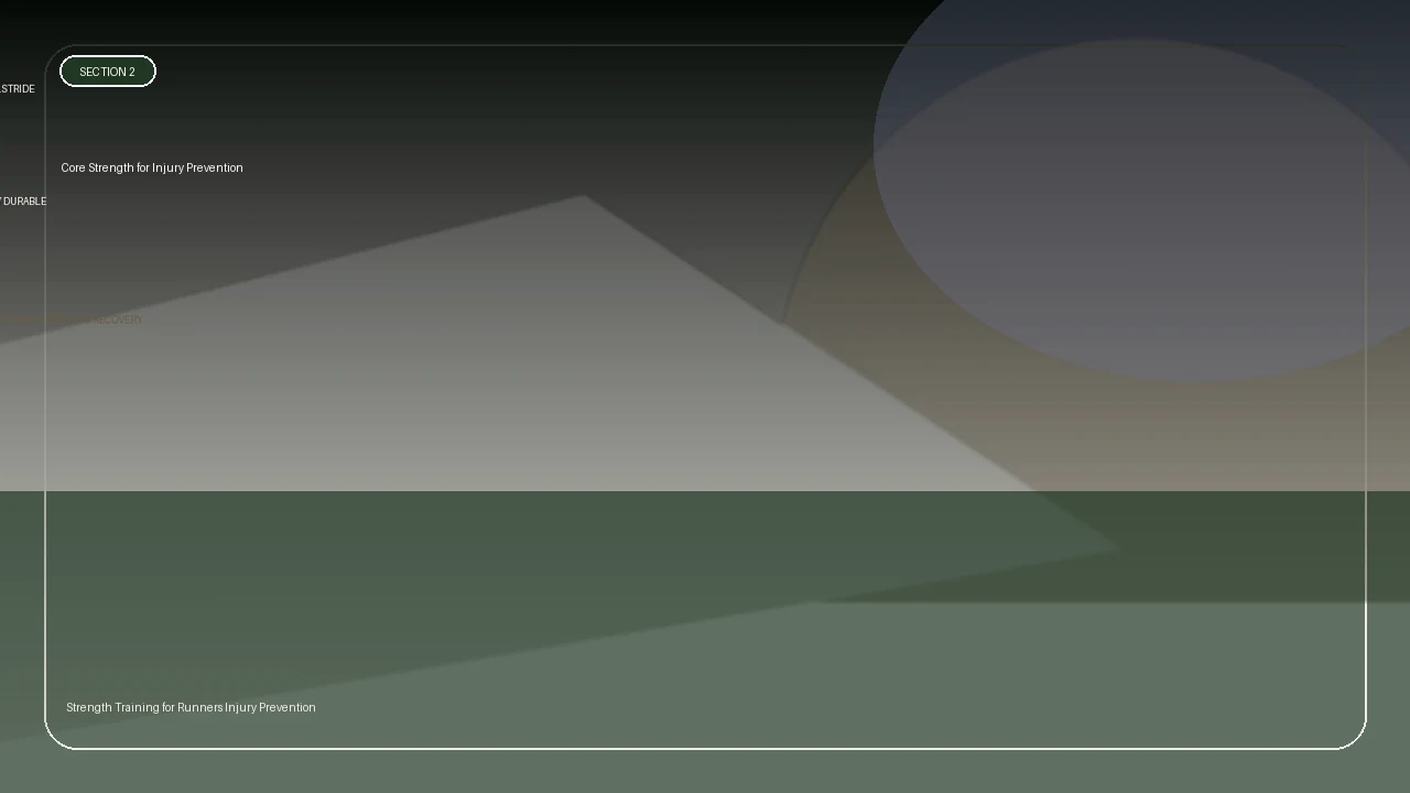 Core Strength for Injury Prevention supporting running article image