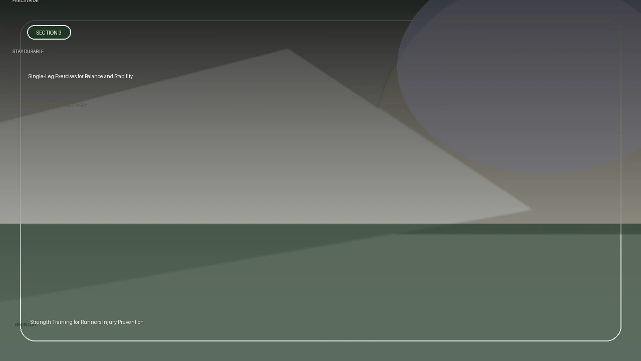 Single-Leg Exercises for Balance and Stability supporting running article image