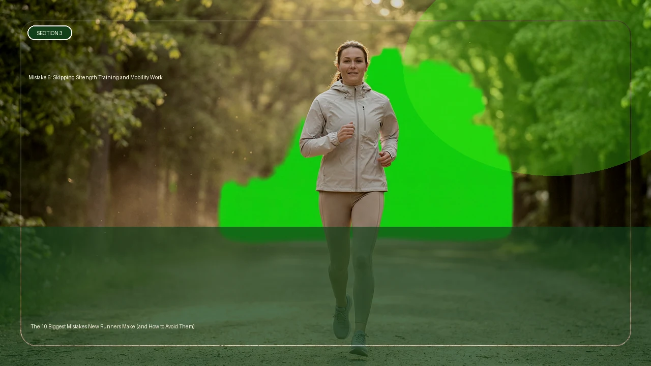 Mistake 6: Skipping Strength Training and Mobility Work supporting running article image