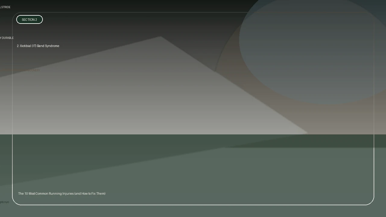 2. Iliotibial (IT) Band Syndrome supporting running article image