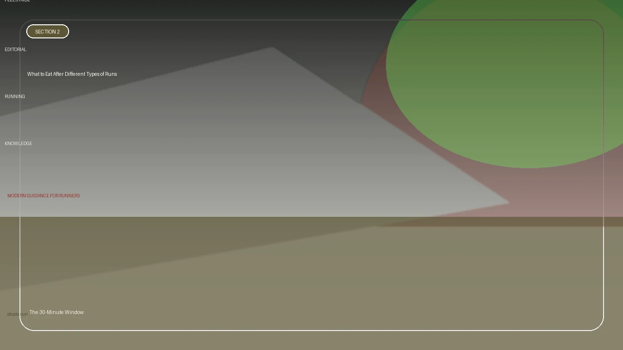 What to Eat After Different Types of Runs supporting running article image