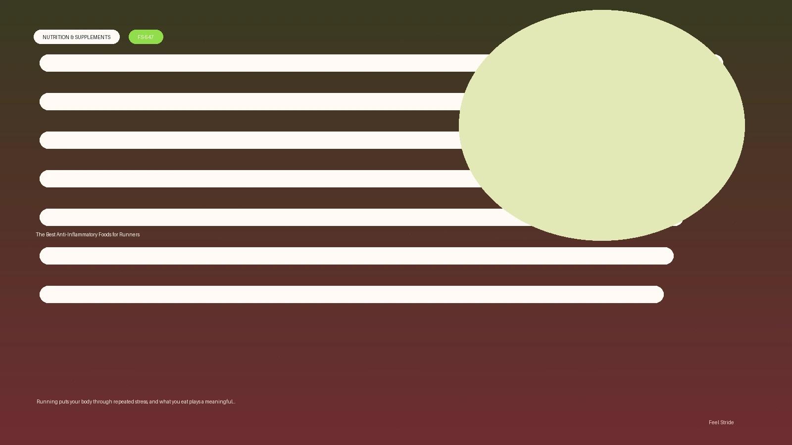 The Best Anti featured image for running nutrition guidance