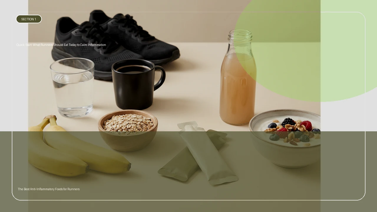 Quick Start: What Runners Should Eat Today to Calm Inflammation supporting running article image