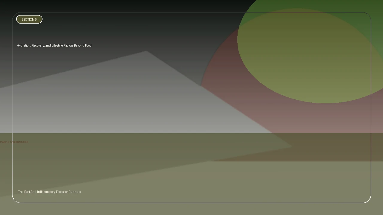 Hydration, Recovery, and Lifestyle Factors Beyond Food supporting running article image