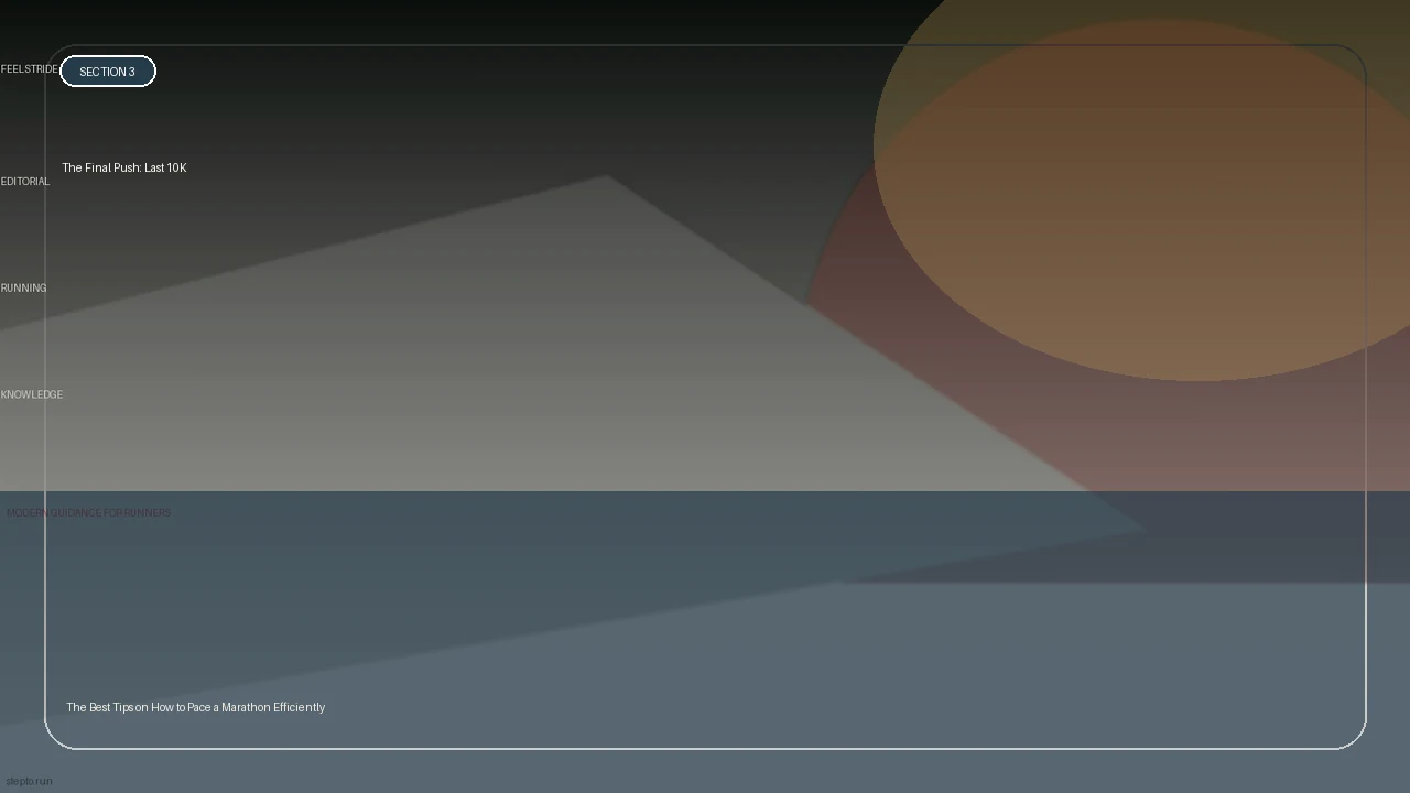 The Final Push: Last 10K supporting running article image