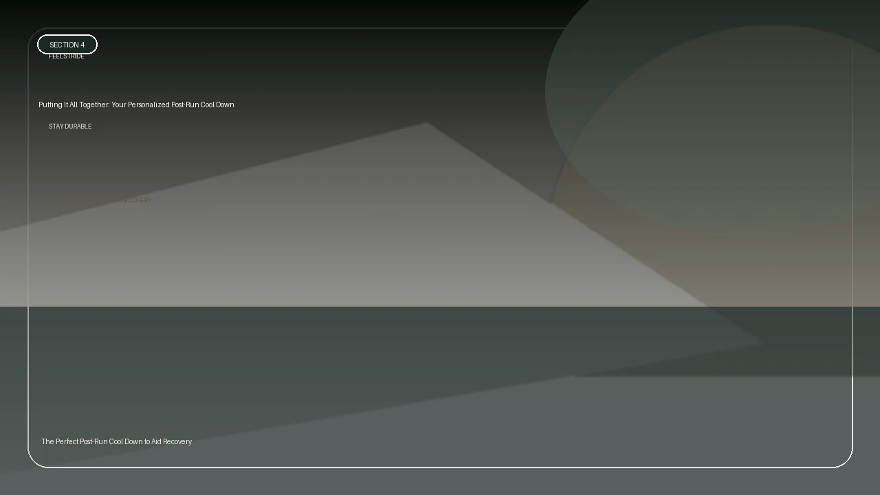 Putting It All Together: Your Personalized Post-Run Cool Down supporting running article image