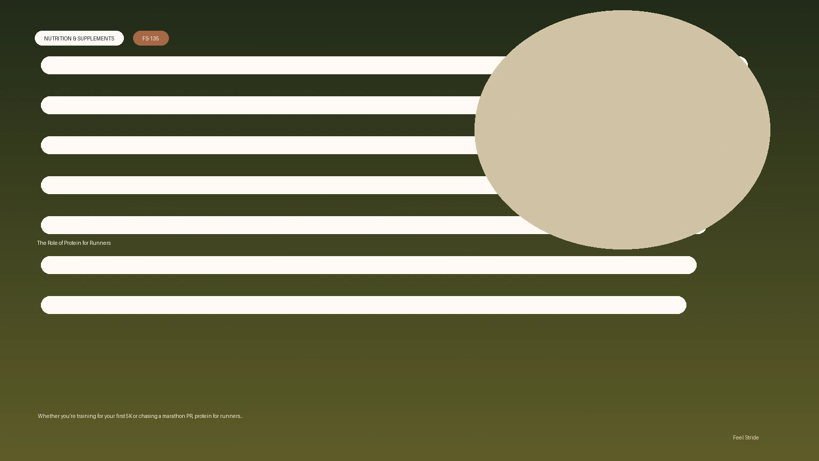 The Role of Protein for Runners featured image for running nutrition guidance